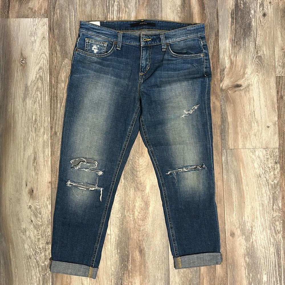 Joe’s distressed jeans